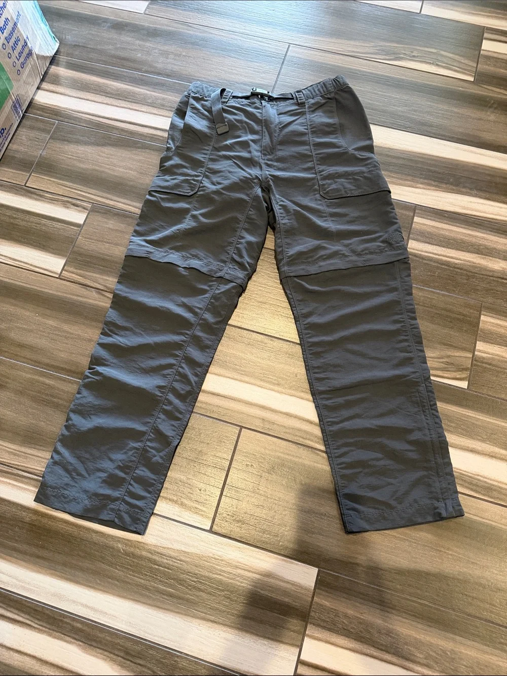 The North Face Men's Dark Gray Cargo Pants with Utility Pockets